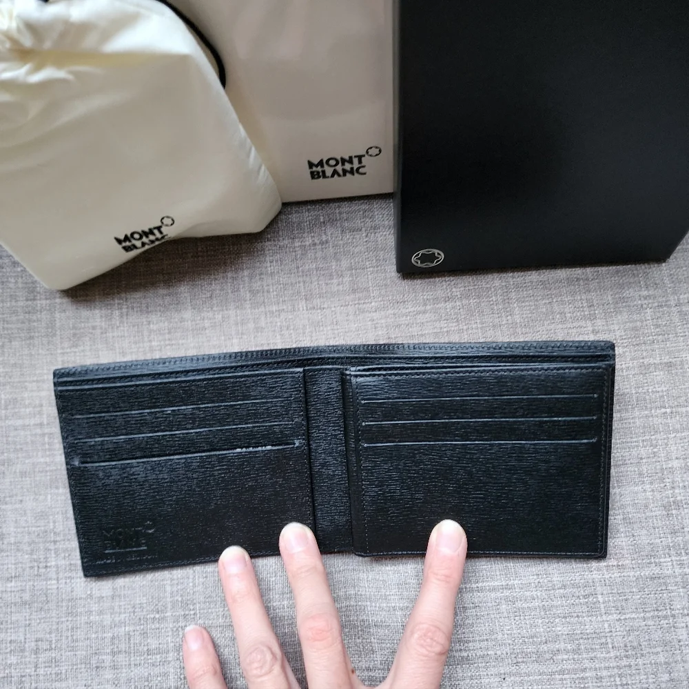 Brand New 100% Authentic 4810 Westside Montblanc 12cc Wallet in Black Leather